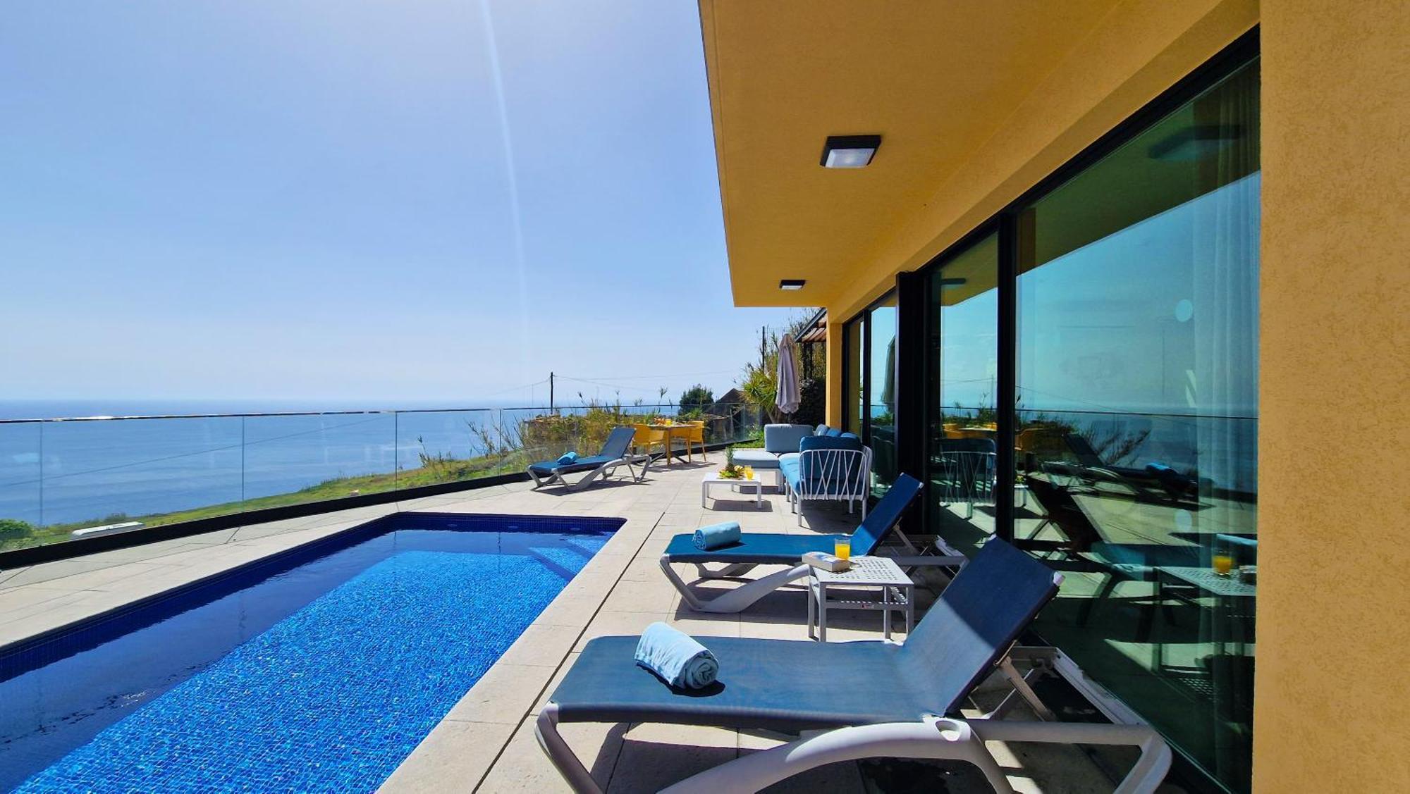 Eden Sun - A Modern Luxury Villa With A Panoramic View Prazeres Esterno foto