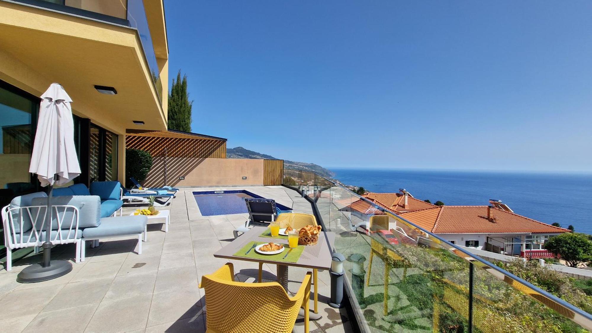 Eden Sun - A Modern Luxury Villa With A Panoramic View Prazeres Esterno foto